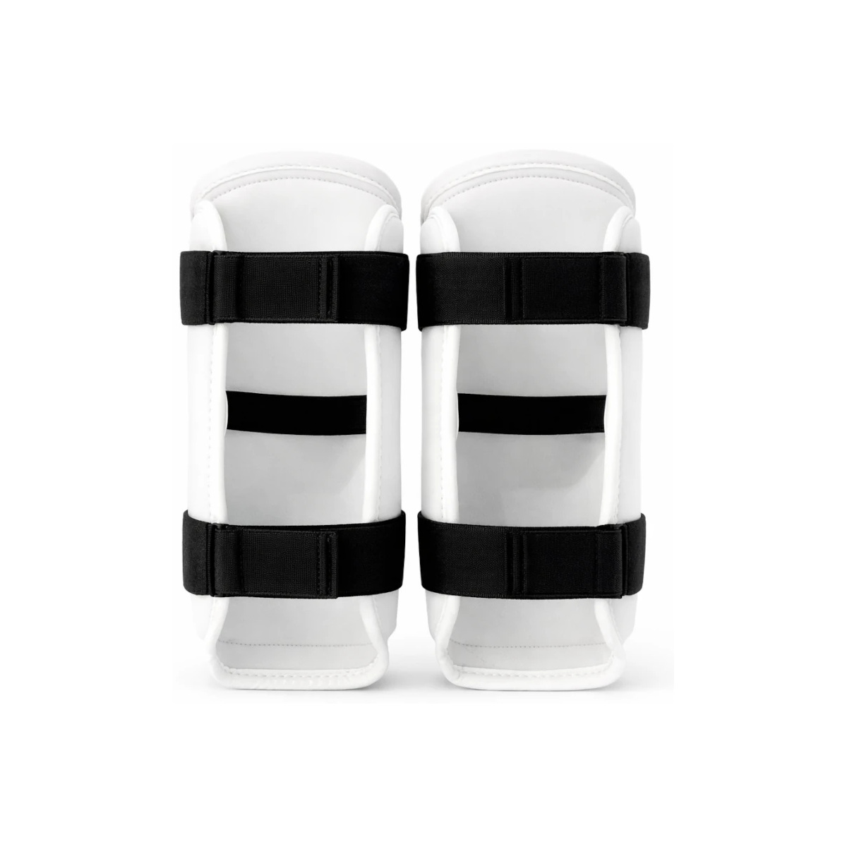 White vinyl Taekwondo forearm guards