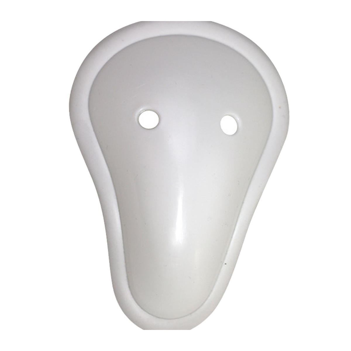 Plain white groin protector cup