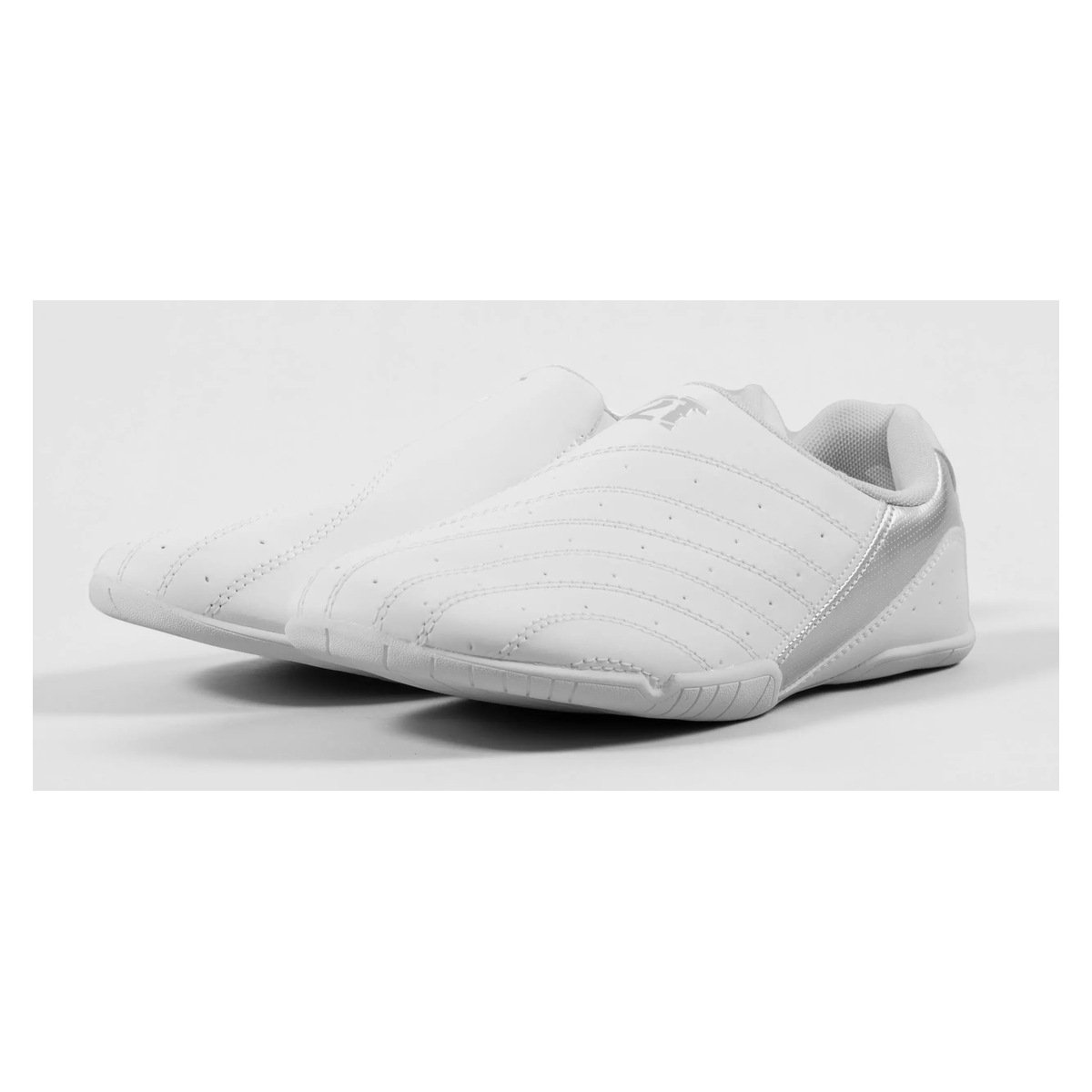 Plain white Taekwondo training shoes